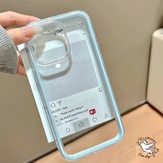 COD-ในไทย💥Ins เคสโทรศัพท์ใสๆ For IPhone 11 12 13 14 15 16 Pro Max PLUS เคส เคสไอโฟน 13 กรอบหนากันกระแทก โทรศัพท์ปกหลัง