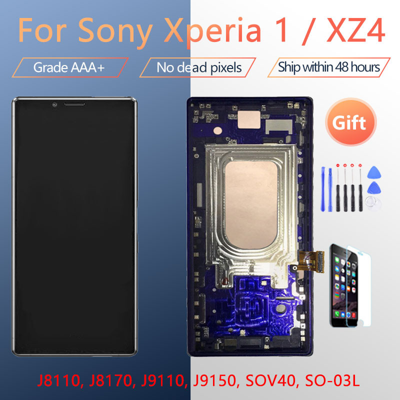 สําหรับ Sony Xperia 1 J8110 J8170 J9110LCD หน้าจอชุดด้านหน้า touch glas,สําหรับ Sony Xperia XZ4 จอแส