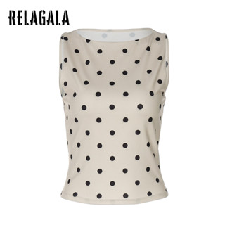 ชั้นในสตรีคอกลมลายจุดสำหรับวันหยุด-relagala