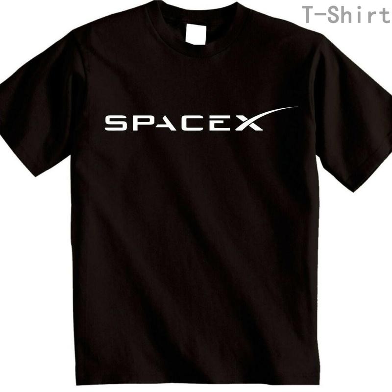 COD|bespoke|white,black,,,,|2022 NEW Spacex T Shirt Space X Space Agencyโลโก้Falcon Nasa Elon Musk