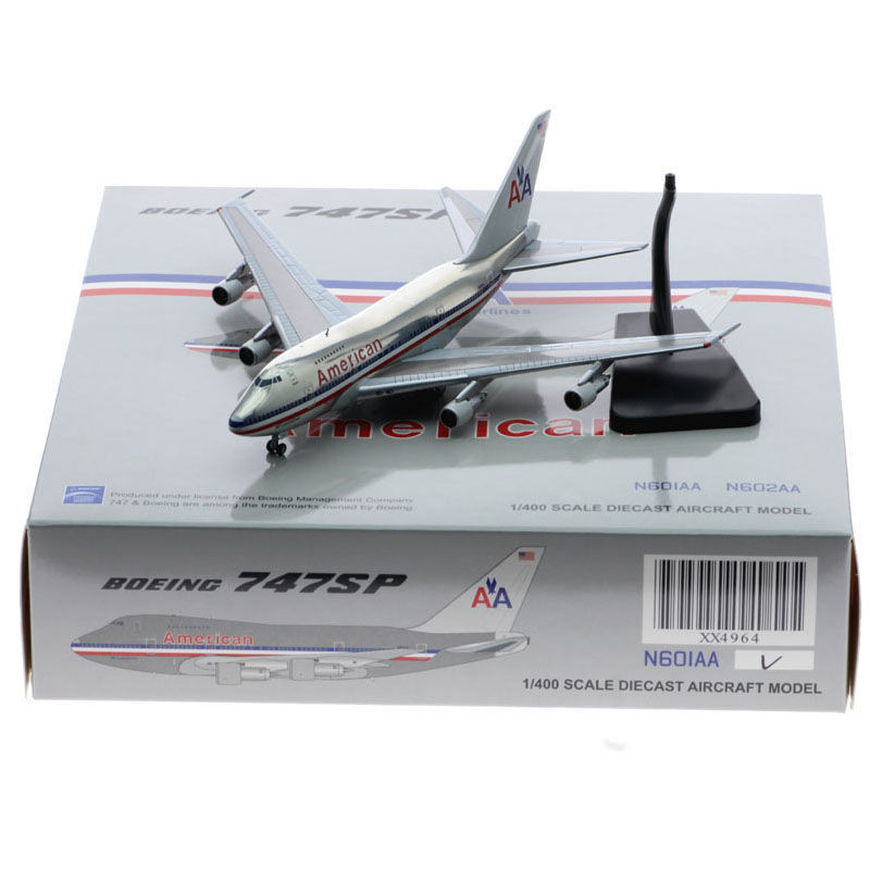 คอลเลกชันสําหรับผู้ใหญ่ 1/400 เครื่องบินโลหะผสม รุ่น XX4964 American Airlines B747SP N601AA