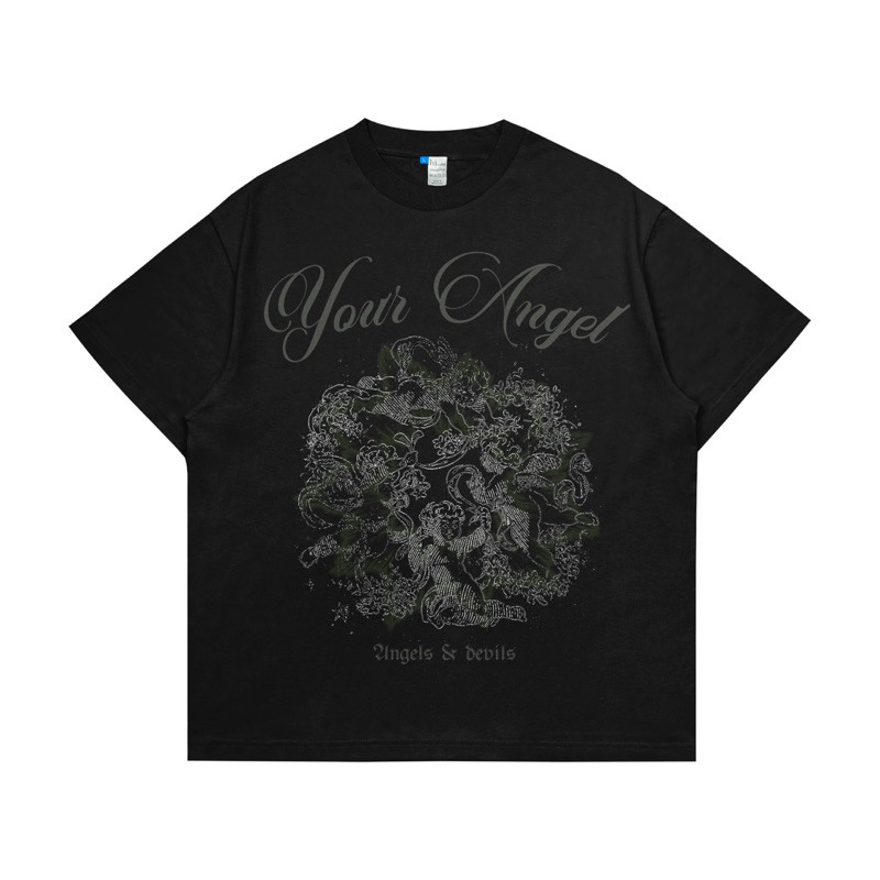 (TOP) Hi VABA Oversize Your Angel Tshirt | เสื้อยืดสตรีทแวร์ ไม่จํากัดเพศ