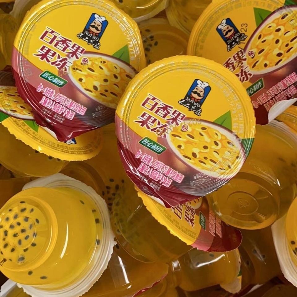 不二先森百香果果冻百香果味果冻办公室儿童水果味休闲零食Fujisen passion fruit jelly passion fruit jelly20250715