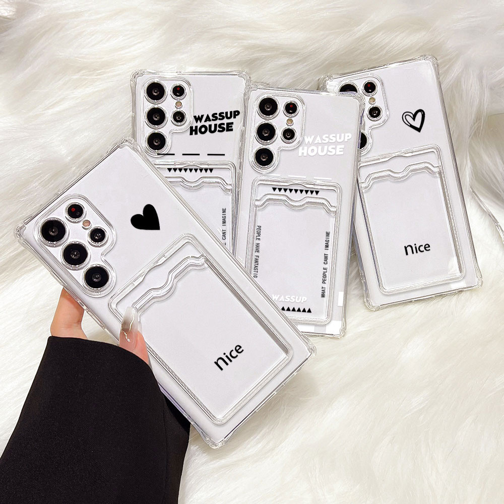 Card Holder เคส For Samsung A56 5G A06 A16 A15A05S A55 A05 A54 A12 A36 A26 A34 A35 A52s A25 A22 A23 A53 A14 A13 A71 A73