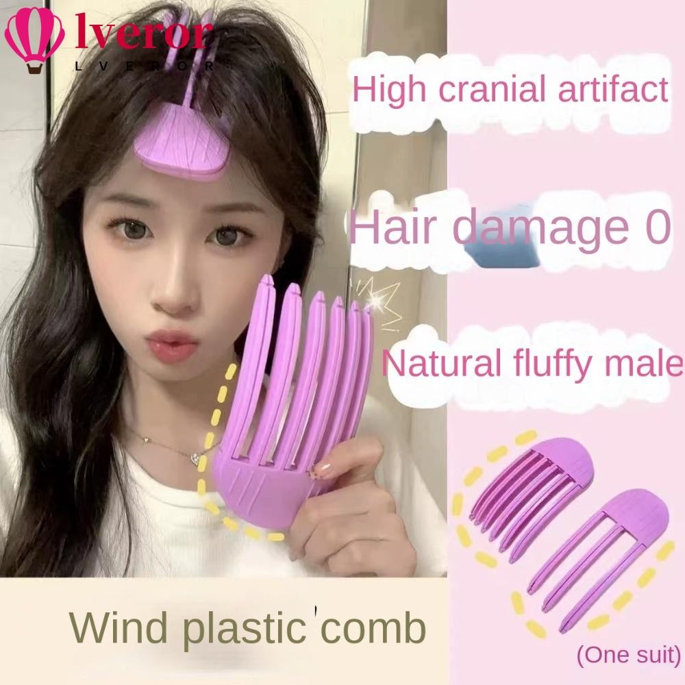 LVEROR Curling Hairpin, Air Bangs Fixed Hair Root Fluffy คลิป, Telescopic เครื่องมือจัดแต่งทรงผมพลาสติกประณีต Hair Curlers