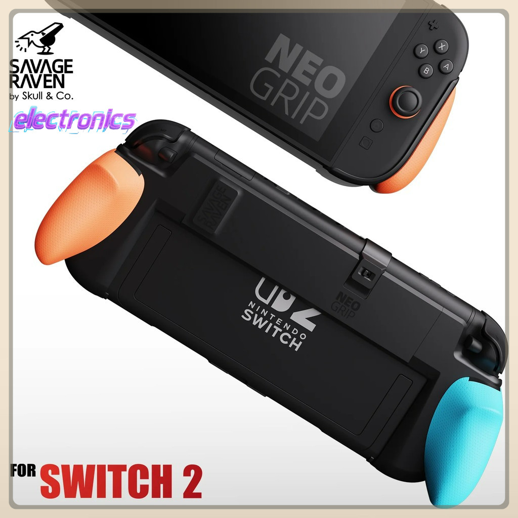Savage Raven โดย Skull & Co. NeoGrip Bundle MaxCarry Case Cover Protective Case Storage Bag สําหรับ Nintendo Switch 2