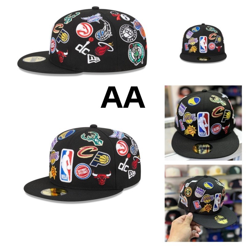 หมวก 59FIFTY NBA All-Star Game สีดำ แฟชั่นประณีตสำหรับผู้ชายและผู้หญิง