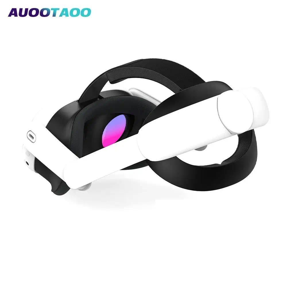 น้ําหนักเบา PU หนัง Pad Elite สําหรับ Quest 3/3S ปรับสายคล้องคอเปลี่ยนแถบคาดศีรษะสําหรับ Quest 3s VR
