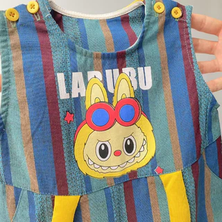 เสื้อผ้าเด็กทารกแขนกุด บอดี้สูท 0-24 เดือน ยกระบายอากาศ สไตล์เกาหลี น่ารักเหมือนตุ๊กตา