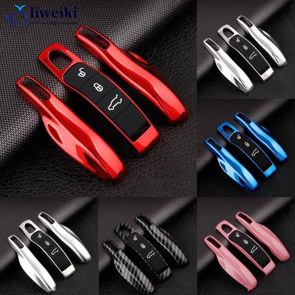LIWEKI 4 ชิ้น/เซ็ตรถสมาร์ท Remote Key Case Fob ชุดสําหรับ Porsche Cayman Cayenne 911 970 981 991 Pan