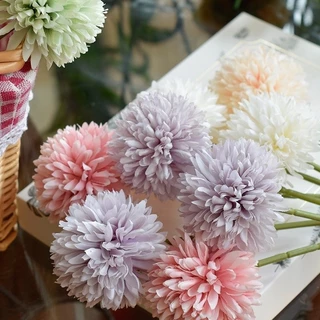 ดอกไม้ปลอมดอกแดนดิไลอัน 29CM สําหรับตกแต่งภายใน งานแต่งงาน ปาร์ตี้ การตกแต่งเทศกาล 6 สีให้เลือก