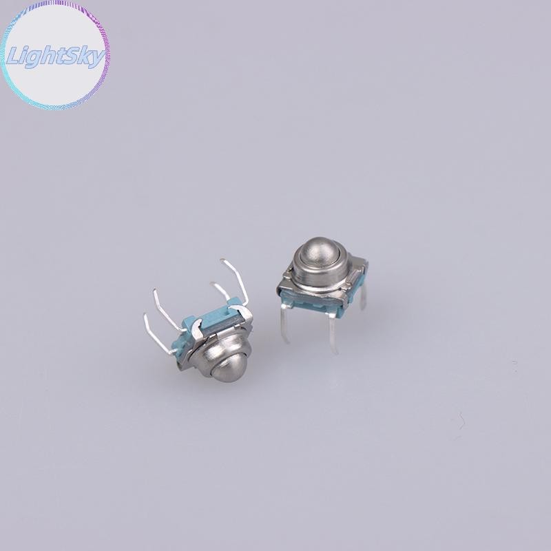 LightSky 10 ชิ้น TS-F007 7*7 โลหะลูกเหล็กรีเซ็ตสวิทช์ DIP ประเภท 4 พินสวิทช์สัมผัส TH