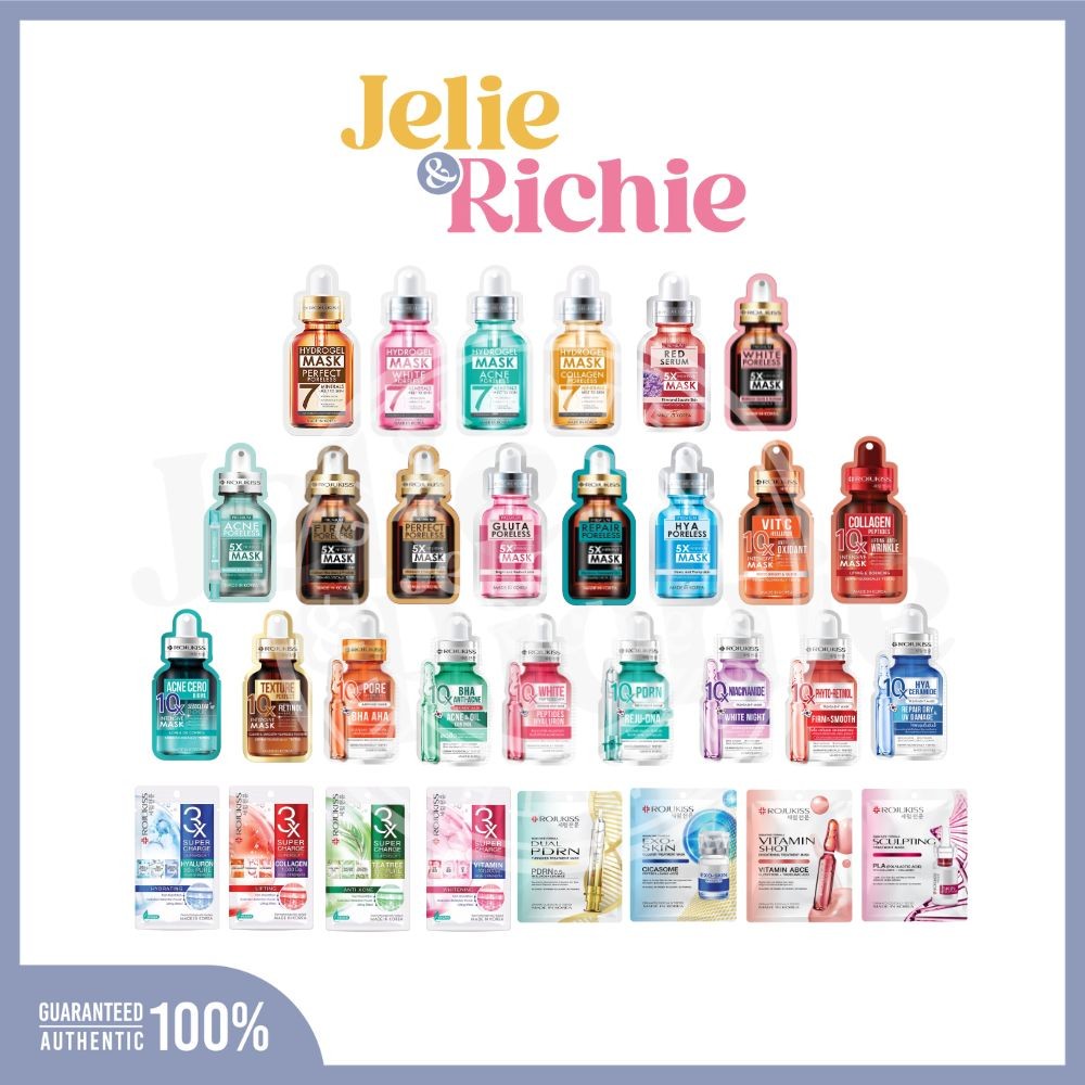 [ซอง] โรจูคิสมาส์ก 5X ,10X อินเทนซีฟ , ไฮโดรเจลมาส์ก 7 Rojukiss 5X , 10X Intensive Mask , Hydrogel Mask 7 25ml