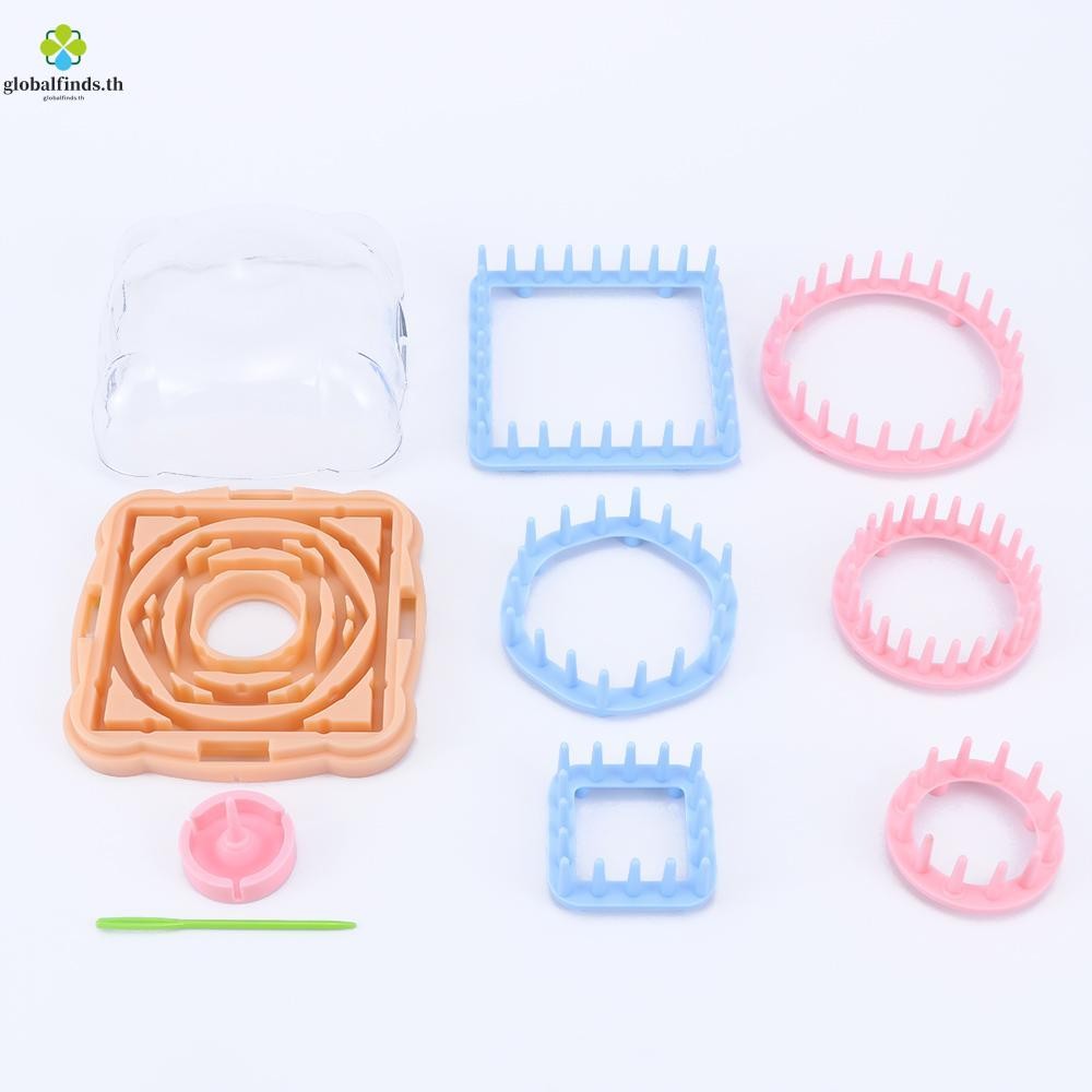 LFINDS Flower Loom Knit Hoom Daisy Pattern Craft ถักหัตถกรรมดอกไม้ Loom Set ไหมพรมขนสัตว์ถัก