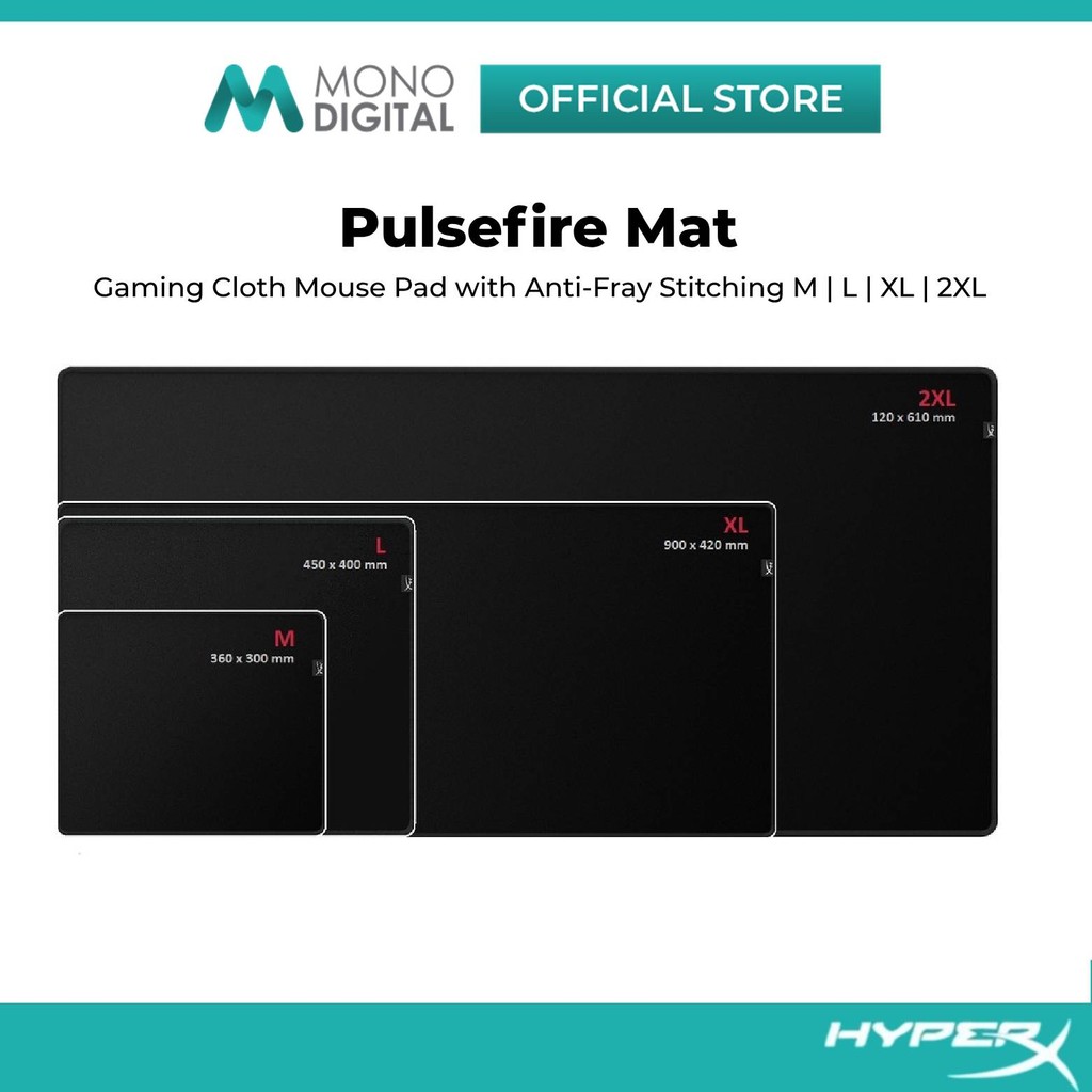 HYPER-X HYPERX FURY S / PULSEFIRE MAT / PULSEFIRE MAT RGB GAMING MOUSE MAT MOUSE PAD MOUSEPAD (M, L,
