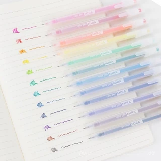 12 ชิ้น/กล่อง/12 สีปากกาเป็นกลางปากกาลูกลื่น 0.5 มม.ปลายบางน่ารัก น่ารัก ปากกาเป็นกลางอุปกรณ์สํานักงานโรงเรียนเขียนภาพวา
