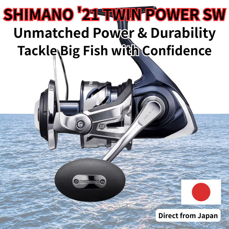 SHIMANO 21 TWIN POWER SW 4000XG 5000HG/XG 6000PG/HG/XG 8000PG/HG 10000PG/HG 14000PG/XG Spinning Reel