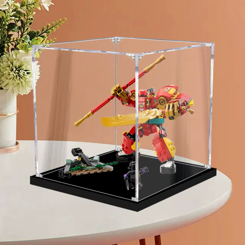 Lego Acrylic Display Box MY สําหรับ 80040 Combi Mech, Popmart Labubu Zimomo (Kotak Pameran Display B