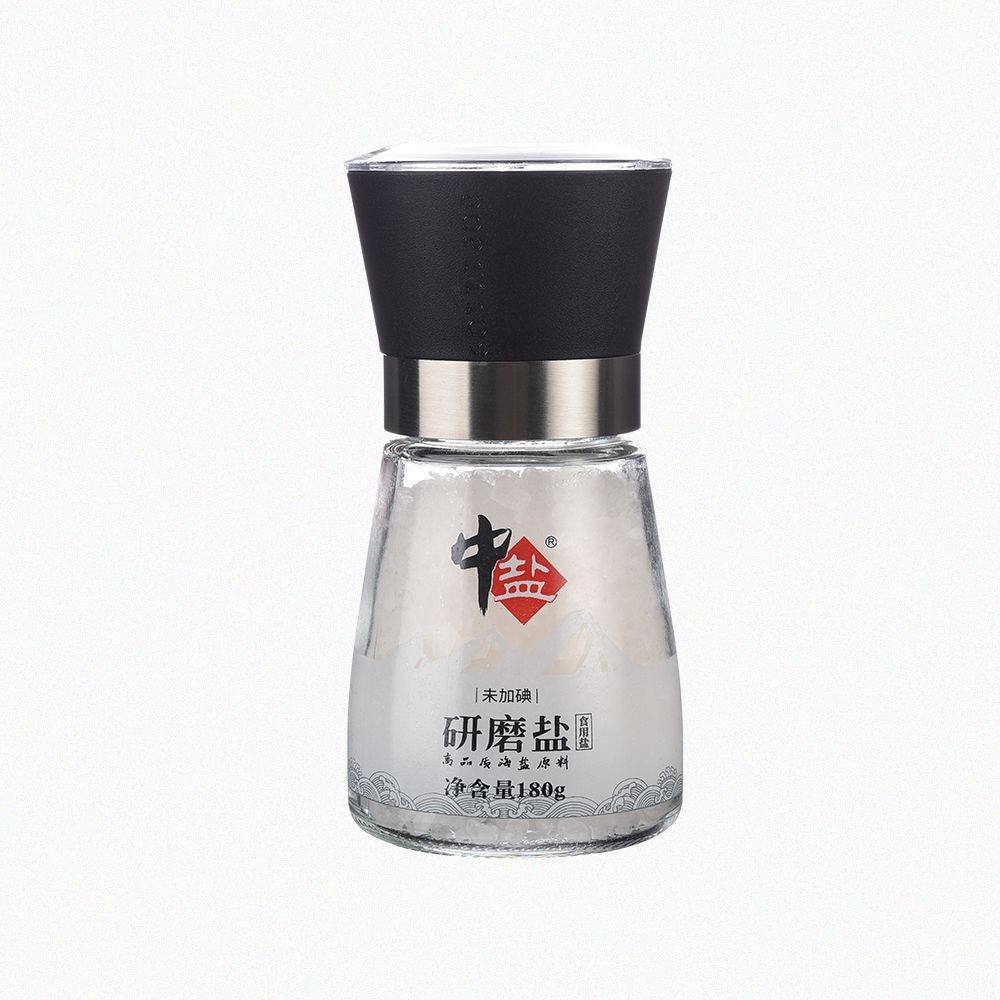 中盐无碘研磨盐g未加碘粗粒研磨盐牛排烘焙食用盐Medium salt iodine free ground salt g without iodine coarse grinding20250728