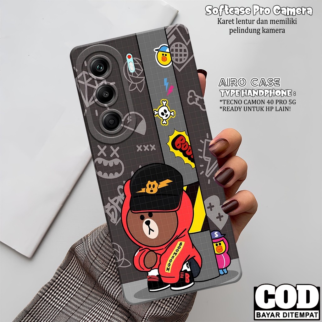 เคส HP TECNO CAMON 40 PRO 5G 2025 - TECNO CAMON 40 PRO 5G Softcase - เคสแฟชั่นการ์ตูน - CAMON 40 PRO