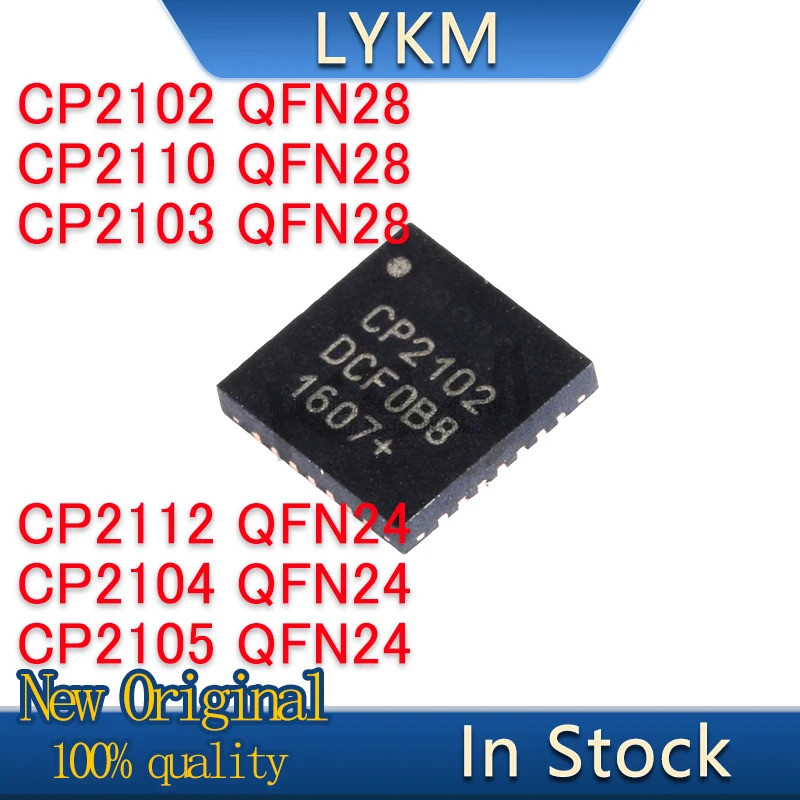 1-5PCS CP2102 CP2110 CP2103 QFN28 CP2112 CP2104 CP2105 QFN24 ชิปในสต็อก