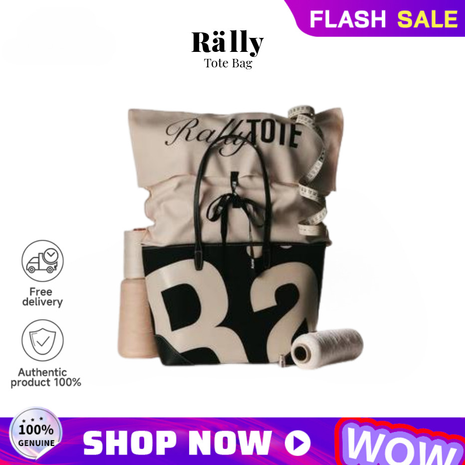【สินค้าพร้อมส่ง】ของแท้100% Rally City Tote กระเป๋าทรง Tote Bag ลายโลโก้ กระเป๋าถือ สะพายข้าง