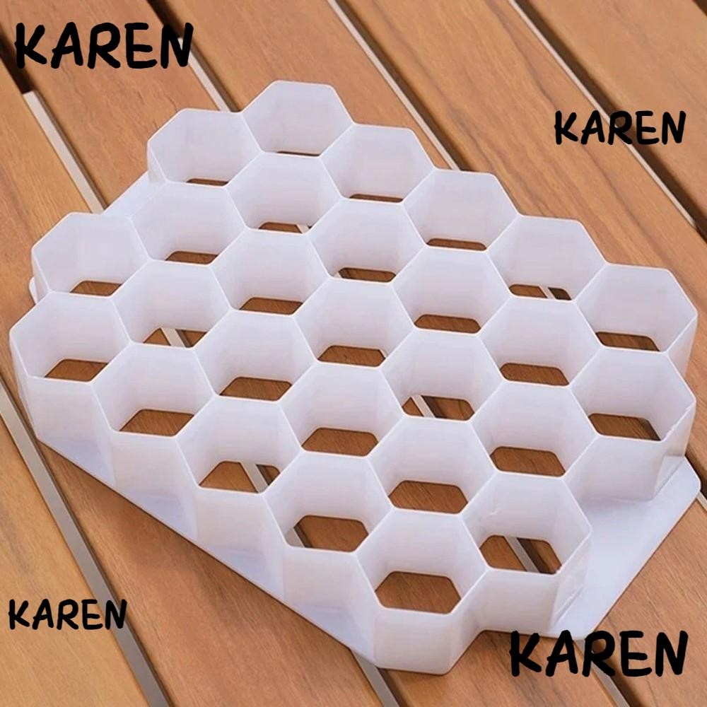 KARENGOODS Pastry Divider, PP Reusable Filling Cutter, Honeycomb Dough Equalizing Cutter ทําอาหาร