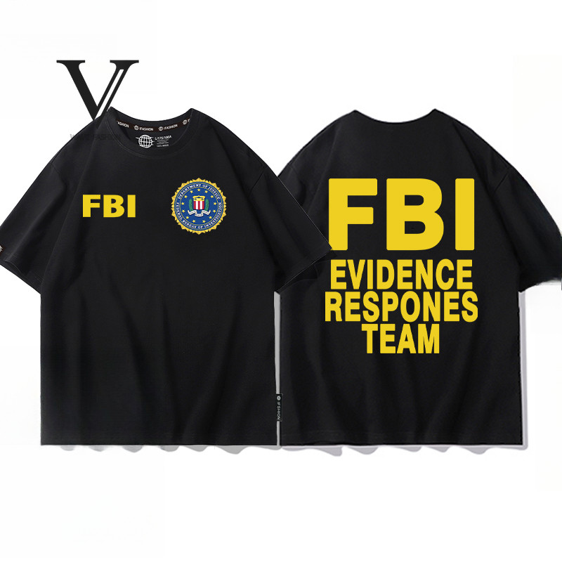 สื้อยืดผู้ใหญ ลายFBI สไตล์สตรีทฟุทส์ ผ้าฝ้ายนุ่มสบาย ใส่สบายทุกวัน จัดส่งจากไทย ส่งเร็วภายใน 1-3 วัน