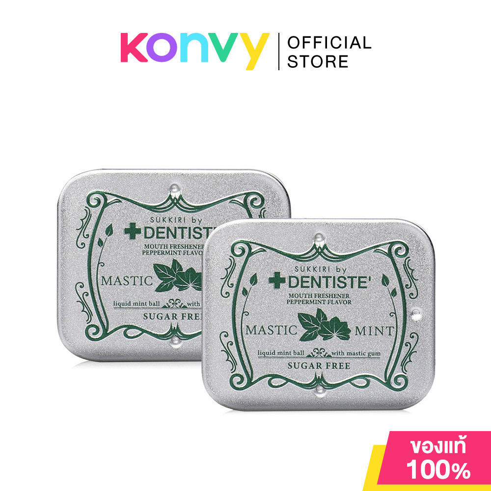 Dentiste Sukkiri Lover Mint [20 Tablets x 2pcs] ลูกอมระงับกลิ่นปาก สูตร Sugar Free.