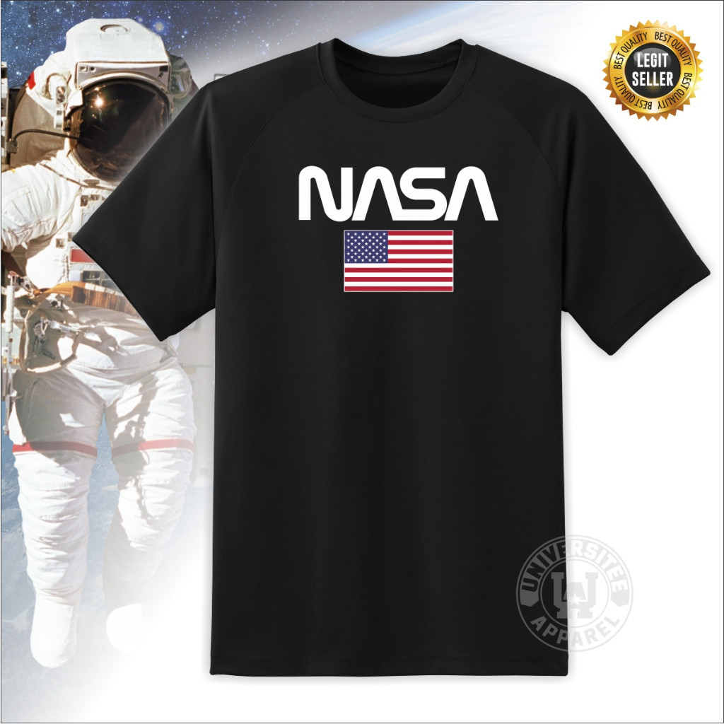 GILDAN ยี่ห้อ NASA USA เสื้อยืด Nation Aviation Space Agency T เสื้อ NASA เสื้อยืด NASA USA เสื้อยืด