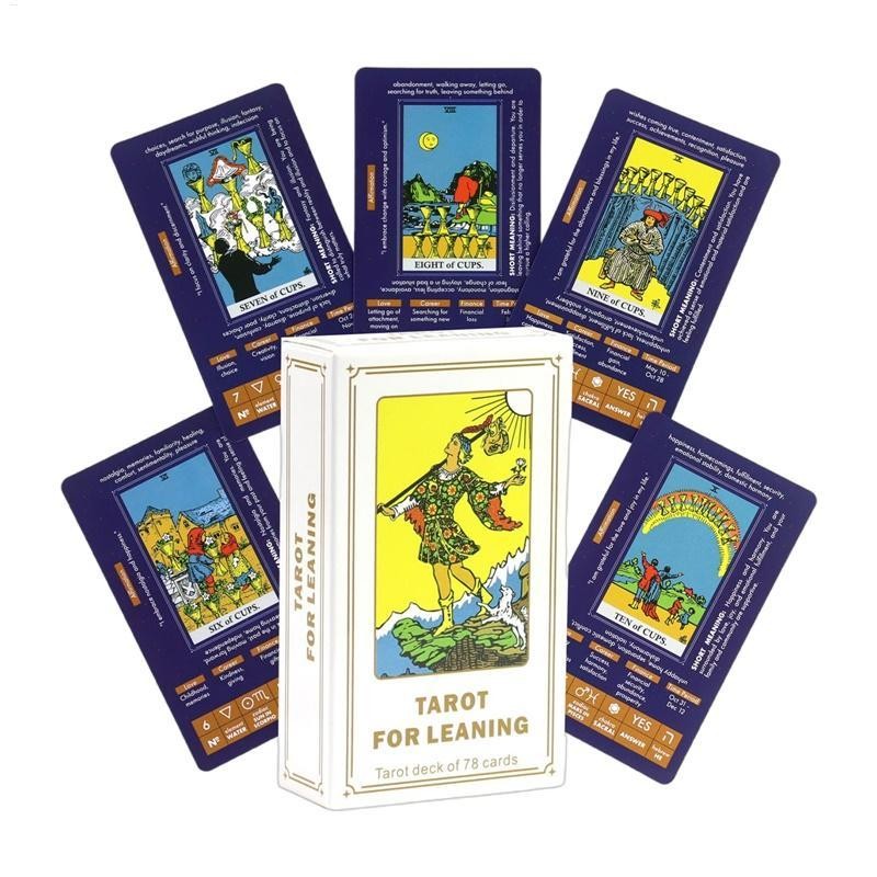 Tarot สําหรับ Lening Tarot Deck Cards แบบพกพาไพ่ทาโรต์เกมกระดานหลายคน Interactive ของเล่น verasath