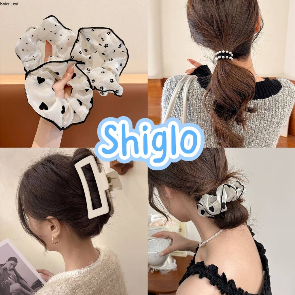 Shigie​ 🍁พร้อมส่ง🍁 "TM-9/TM-10/TM-11/TM-12" กิ๊ฟ&หนังยางรัดผม มินิมอล น่ารักมากๆสีพื้นสไตล์เกาหลี มีหลายแบบ
