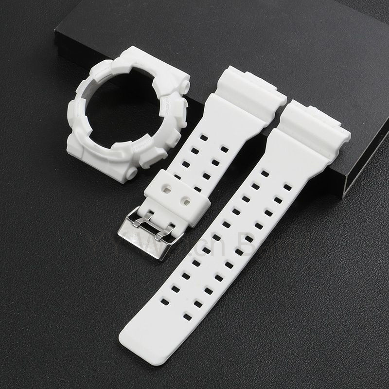 ชุดสายนาฬิกาและเคสยางด้านพรีเมี่ยม - ใช้ได้กับ 5081 5146 GAX-Series (GAX100/110/120)