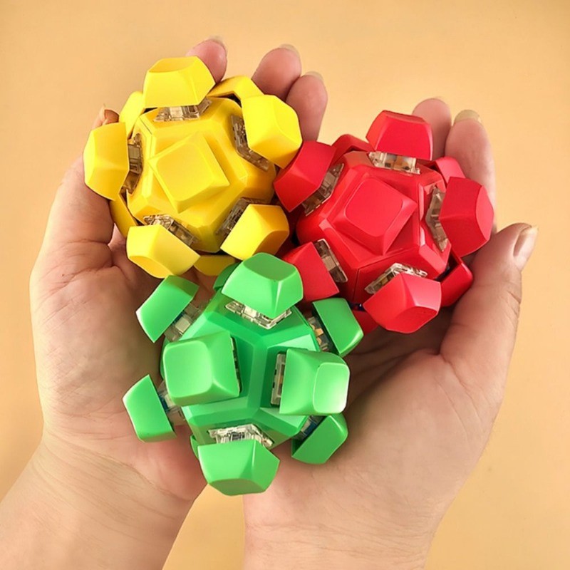 Finger Toy Square Keyboard Caps Toy Shaft Tester Calming Mechanical Keyboard Relaxing Sensory Button