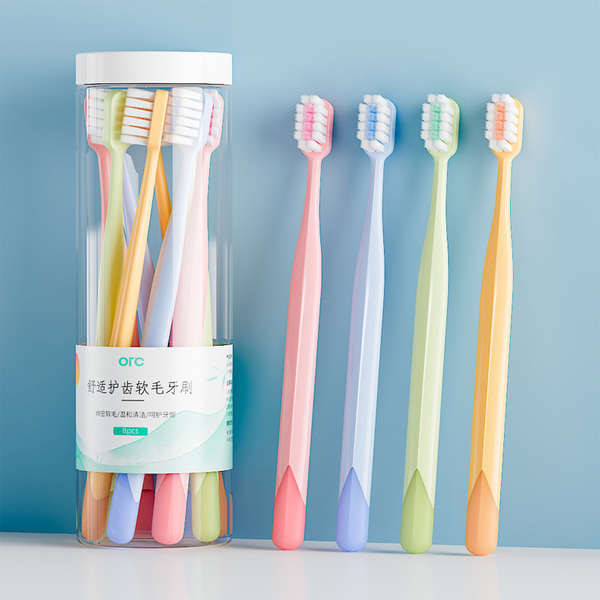 แปรงสีฟัน systema แปรงกระจุก แปรงสีฟันมาการองชุดครอบครัวขนนุ่มสำหรับผู้ใหญ่คู่ใช้ในครัวเรือนสำหรับกา