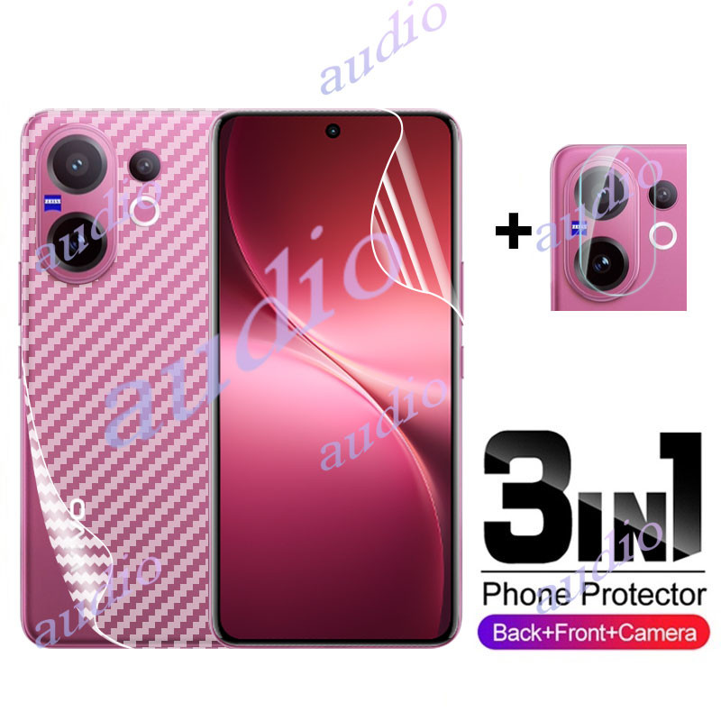 Vivo V60 5G 3in1 ด้านหน้าด้านหลังเลนส์ฟิล์มไฮโดรเจลสําหรับ vivo V60 Pro V60Pro VivoV60 Pro 5G 2025 สมาร์ทโฟนป้องกันหน้าจอสําหรับ VIVO V60 V 60V Pro Vivo V60Pro 5G กล้อง Len Protector