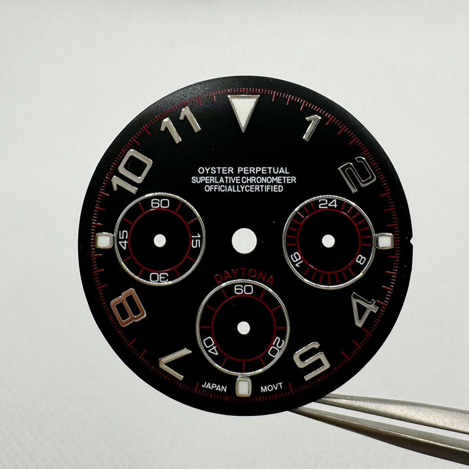 นาฬิกาอุปกรณ์เสริม 29.5 มม.สีเขียว Luminous Dial เหมาะสําหรับ VK63 Quartz Movement Yacht Dial