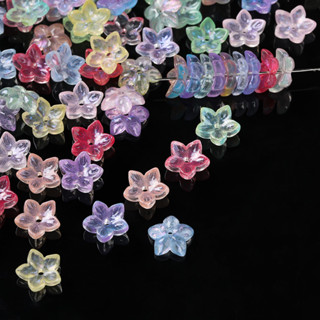 ลูกปัดแก้วเชอร์รี่บลอสซัม 12 มม., 5 พันธุ์ใบพายมุมคม 20 ชิ้น…