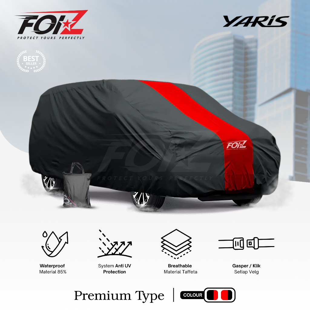 TBL FOIZ ฝาครอบตัวถังรถยนต์ Toyota Yaris Bakkao / All New Yaris GR Sport Black Car Cover List 1 One 