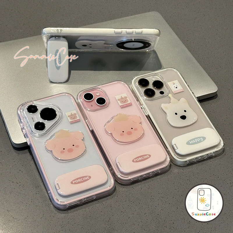 เคสไอโฟน 13 15  สุนัข สำหรับ IPhone 15 12 11 13 16 14 Pro Max XR X XS Max 8 16 11 7 Plus เคสโทรศัพท์สองในหนึ่งเปลี่ยนสี