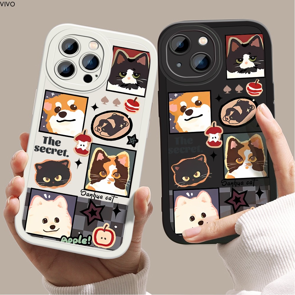 เคส For VIVO V30 Y72 Y36 Y17S Y28 Y21 Y33S Y15S Y50 Y22 Y20 Y12S Y17 Y15 Y12 Y16 Y02T V25 V23E V27 V29E S1 Pro 5G DY