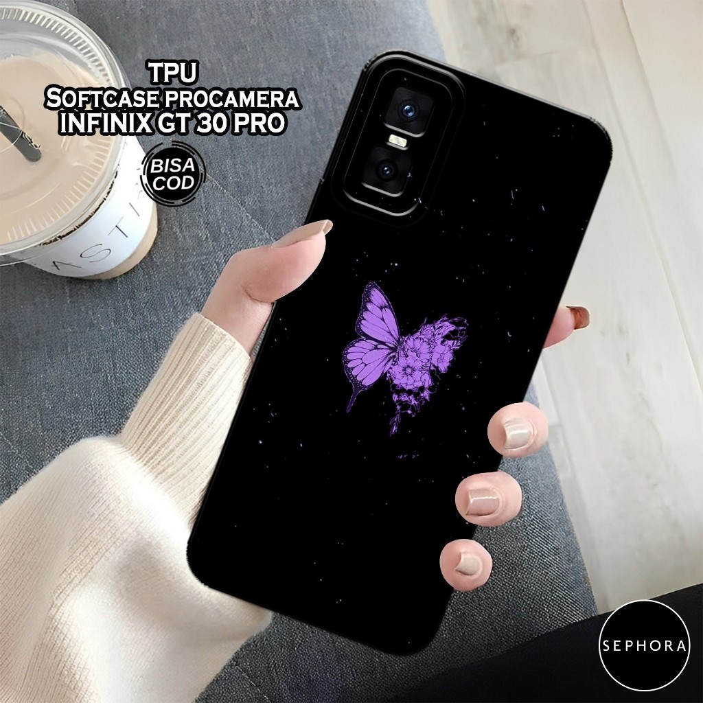 เคส HP ล่าสุด Infinix GT 30 Pro 2025 - เคสแฟชั่นผีเสื้อ - Infinix GT 30 Pro Softcase - เคสกล้อง Pro 
