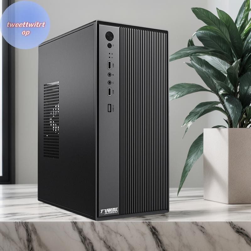 DOUSUN คอมพิวเตอร์เดสก์ท็อป PC Tower สําหรับ Micro-ATX/ITX เมนบอร์ด 250 มม.GPU กราฟิกการ์ดความยาว 8 ซม.พัดลมระบายความร้อนด้วยอากาศ SSD + HDD TH