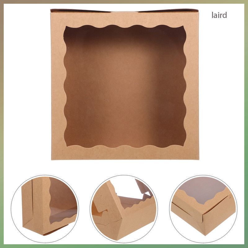 10 ชิ้นกล่องขนมหน้าต่าง: สําหรับงานแต่งงานโปรดปรานวันเกิด Party Treats และ Pastry Display กล่องกระดา