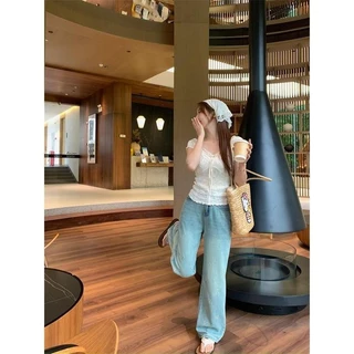 เสื้อแขนสั้น ฤดูร้อน ผู้หญิง สลิม เสื้อยืด ลูกไม้ขึ้น คอวีเสื้อตัวบนและเสื้อเชิ้ต