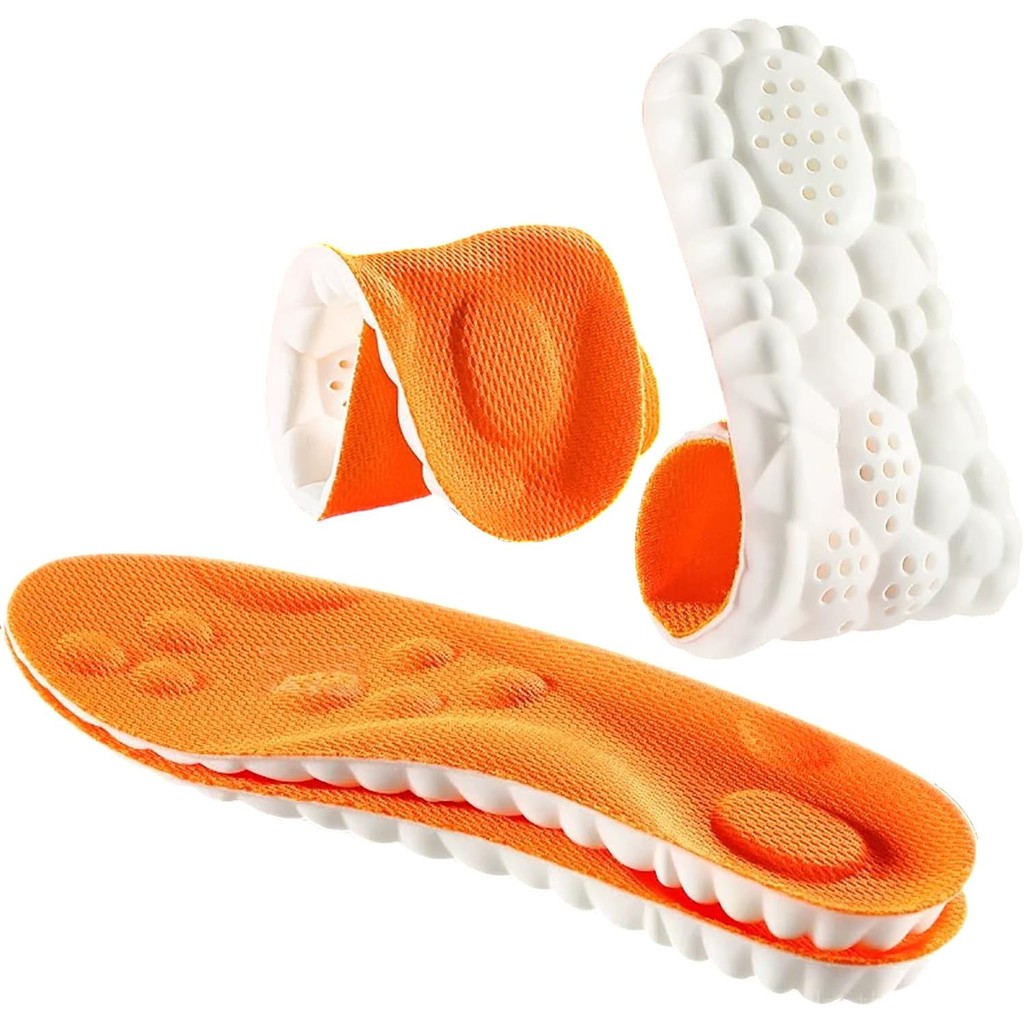 Footstr InsoleX, 2 Pairs of Footstr Insoles for Kids Youth, Arch Support & Shock Absorption, 4D Elas