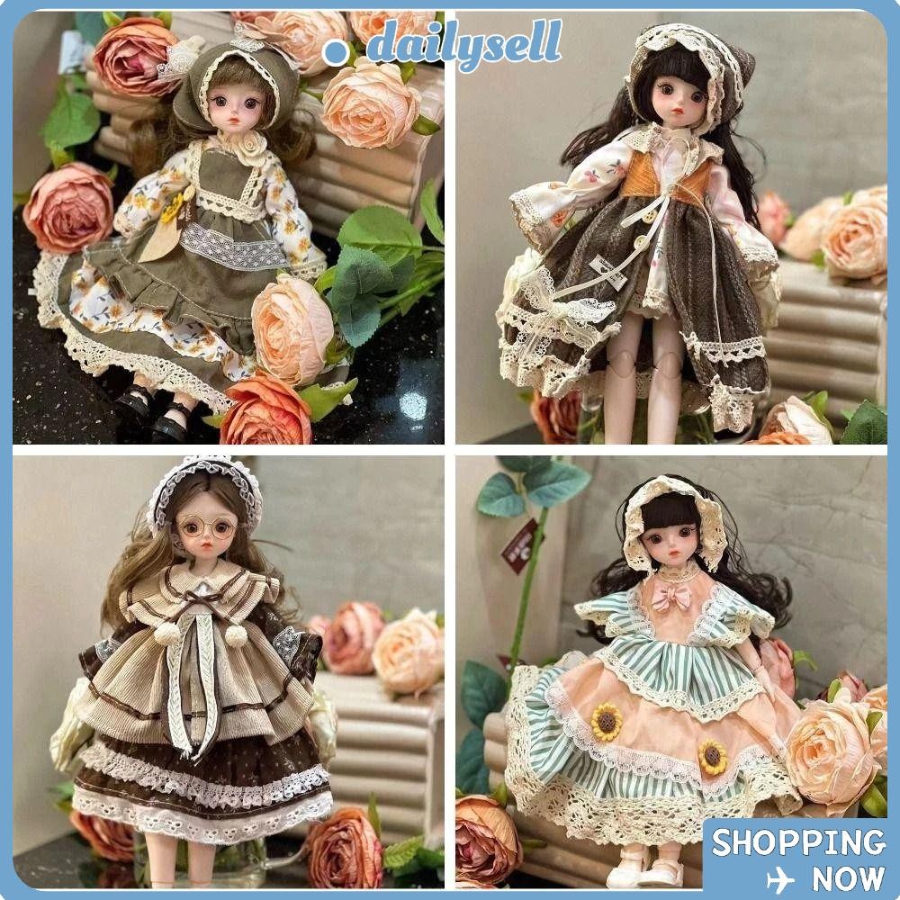 DAILY BJD Doll Clothes Set, 30cm with Clothes Princess Doll Toy, Forest Style ดึงดูดตา 6 Points Long