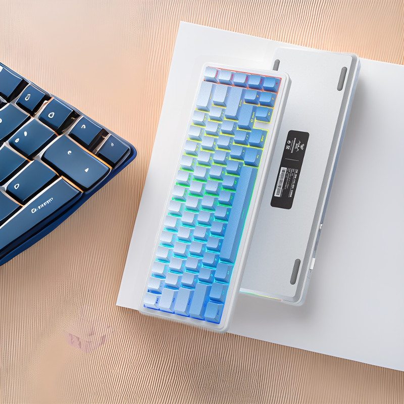 AULA Tarantula F65-Key Mechanical Keyboard RGB ไร้สายบลูทูธแบบมีสายสามโหมดคลังสินค้าพร้อม