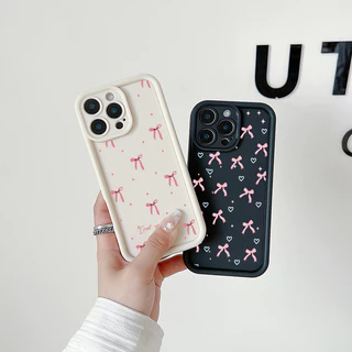 จัดส่งจากประเทศไทย โบว์จุดสีชมพูเต็มจอ for OPPO A7 A5s A12 A11K F11 Pro A3s A12E