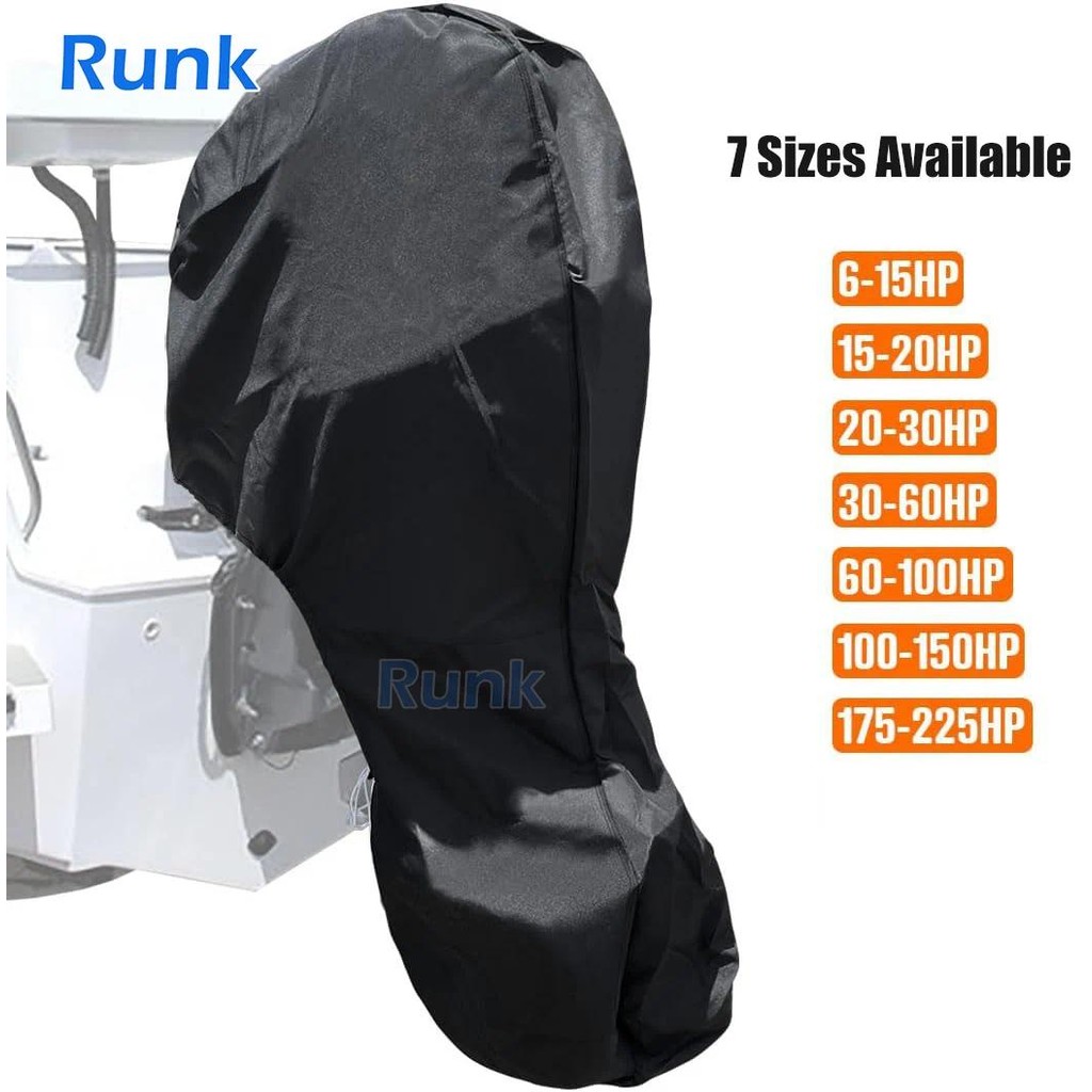 6-225HP Outboard Motor Covers Trailerable Full Boat Motor Cover Waterproof 420D Oxford Fabric Outboa